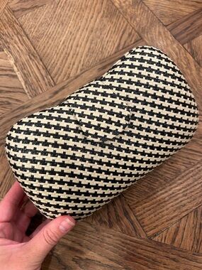 Banana Republic Black and White Houndstooth Clutch Sunglass Case
